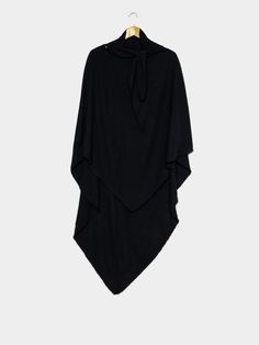 3 Layer hijab black / Elegant look with full coverage and all-day comfort.
